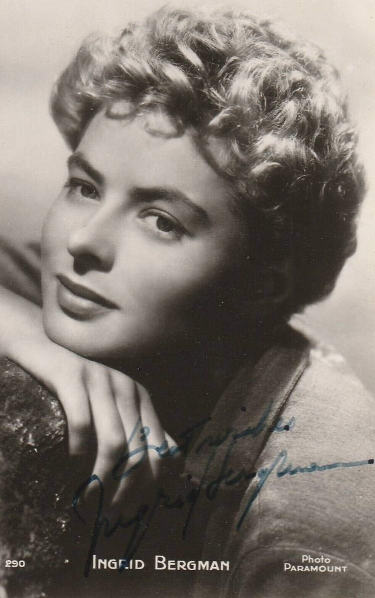 Amazon.co.jp: 最終 イングリッド・バーグマン 直筆ハンドサイン