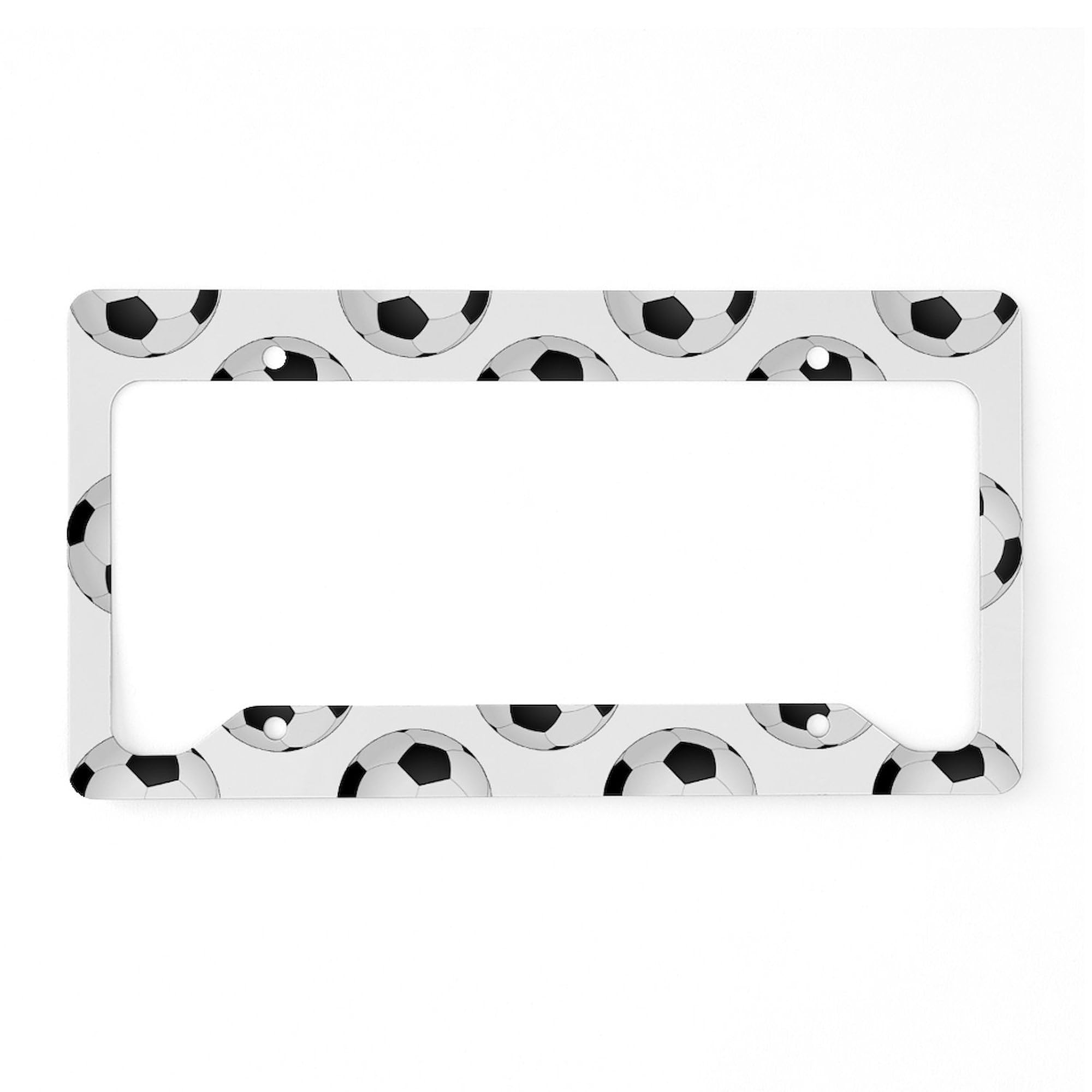 Tennis Balls License Plate Frame - Aluminum Car Tag Holder With Tennis Design (Fits Most Vehicles - 12x6 Inches)
