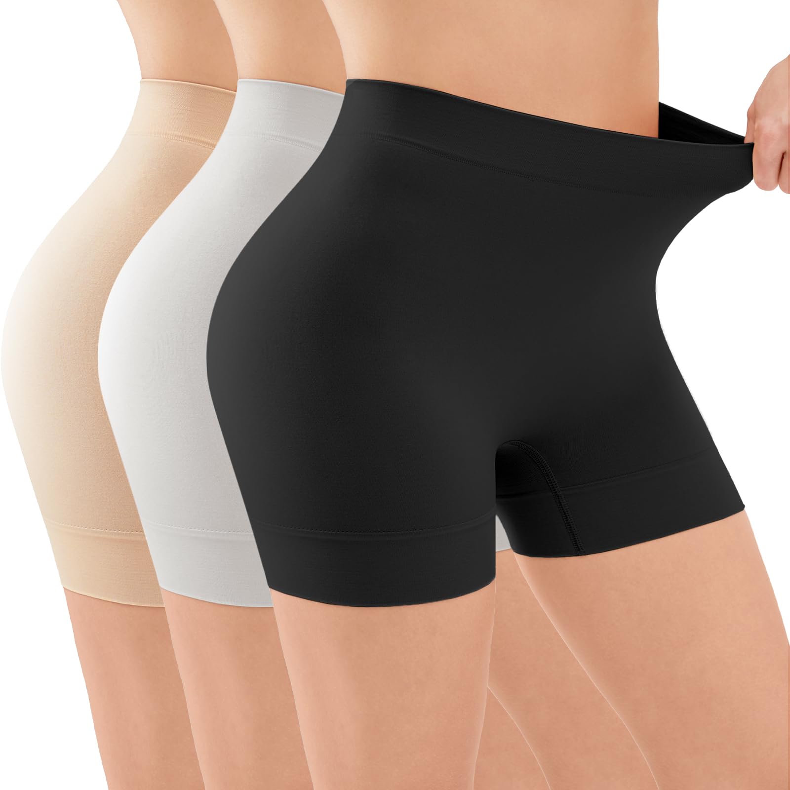 YADIFEN Women's Seamless High Waist Slip Shorts - Jamaica