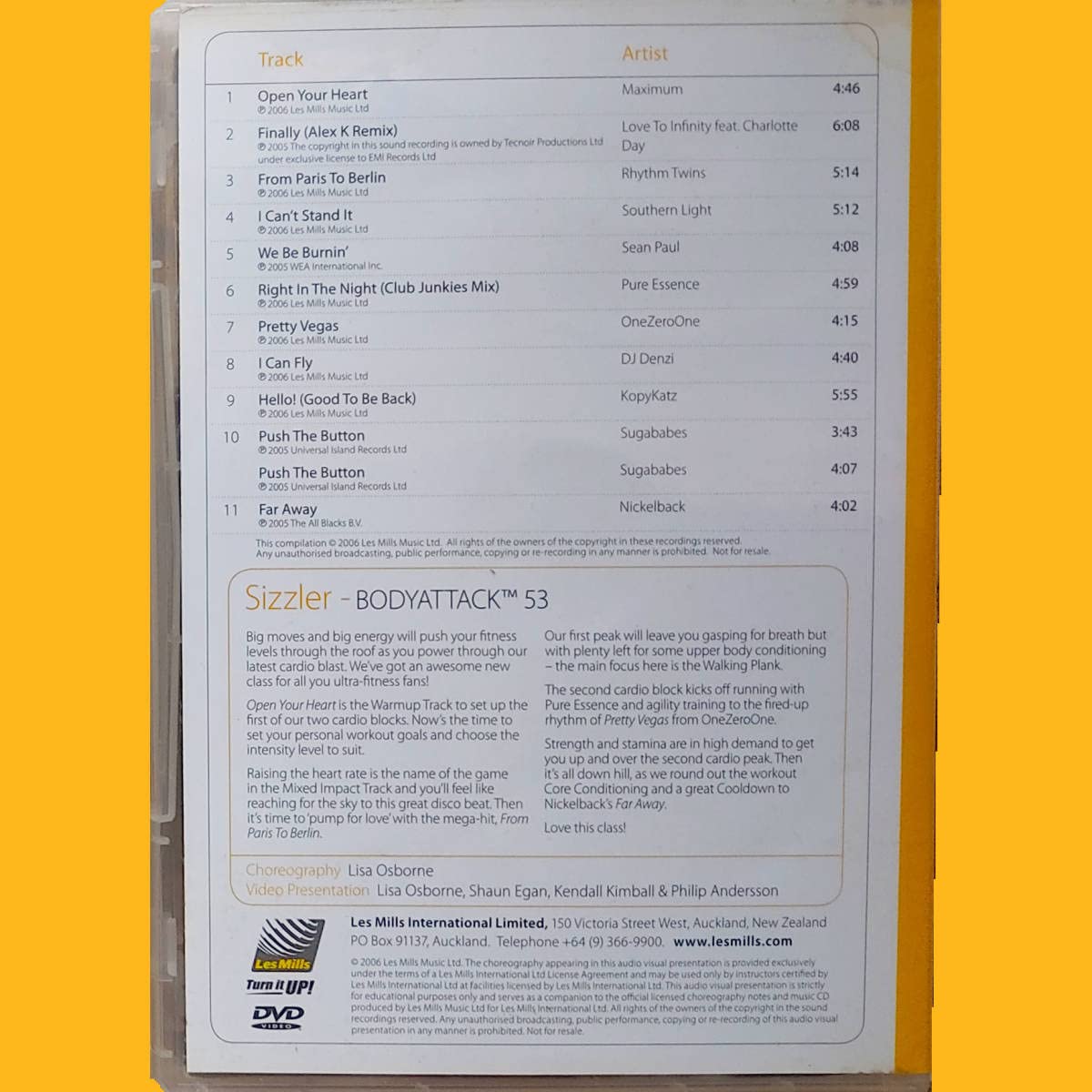 Amazon.co.jp: ボディアタック 53 CD DVD LESMILLS BODYATTACK