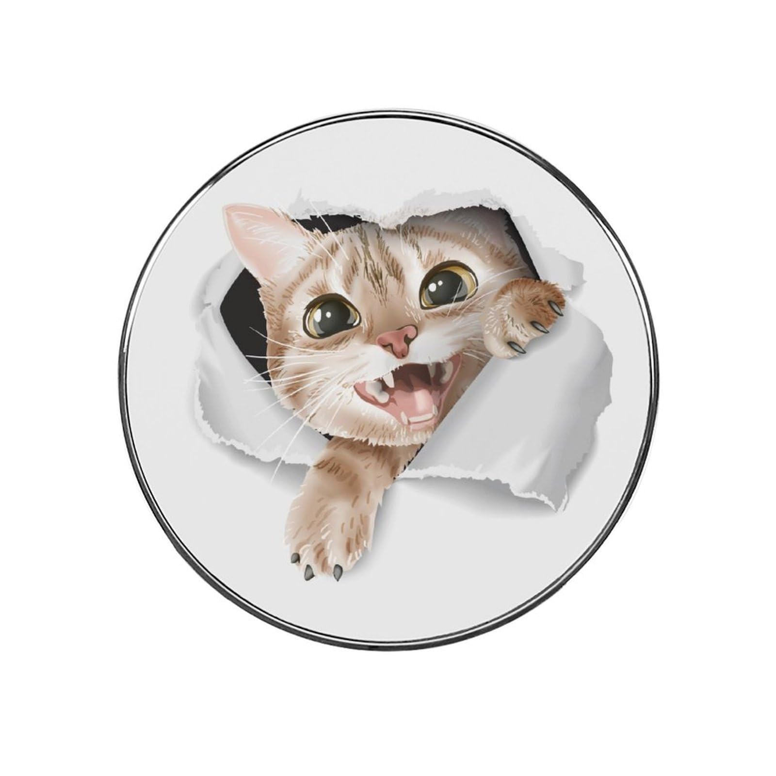 Cartoon Cat Alloy Fridge Magnet For Office Cabinet Refrigerator Whiteboard Photo