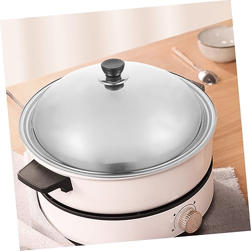 Miniatura 4 de Tapa de olla grande antiquemaduras de acero inoxidable cubierta de olla protector contra salpicaduras de grasa cubierta de microondas herramienta de