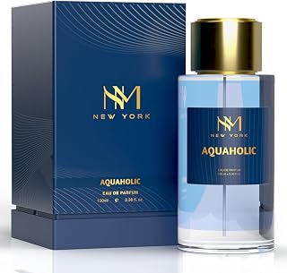 NM New York Aquaholic Luxury Perfume - 100ml | Premium Long-Lasting Fragrance Spray | Aromatic Blend of Aquatic & Fresh Notes | Unisex Perfume