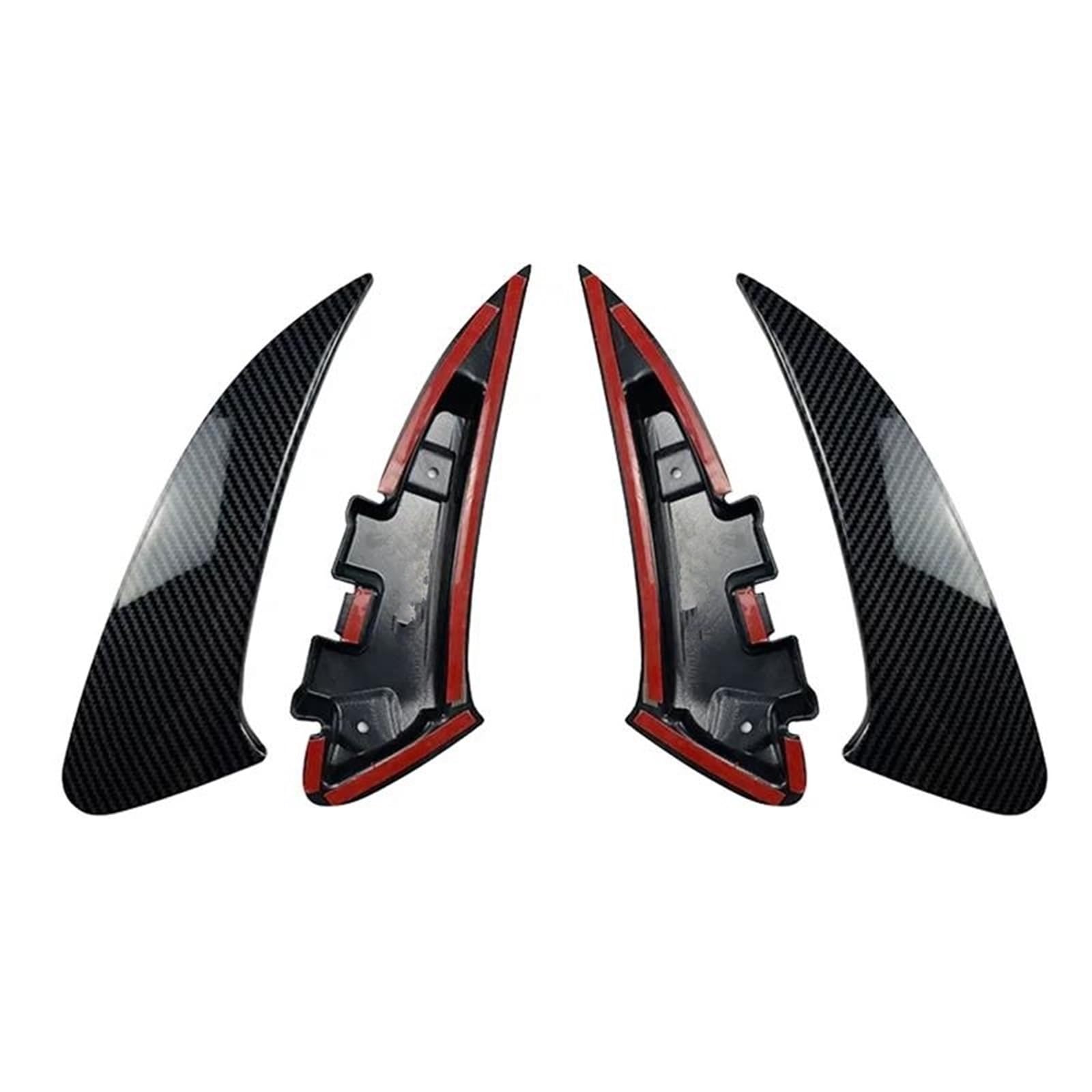 Spoiler Posteriore Per Mercedes Per Benz CLA-Class C118 CLA35 CLA45 AMG 2019 + Auto Paraurti Posteriore Spoiler Air Vent Copertura Gloss Nero Di Carbonio Diffusore Paraurti(Nero lucido)