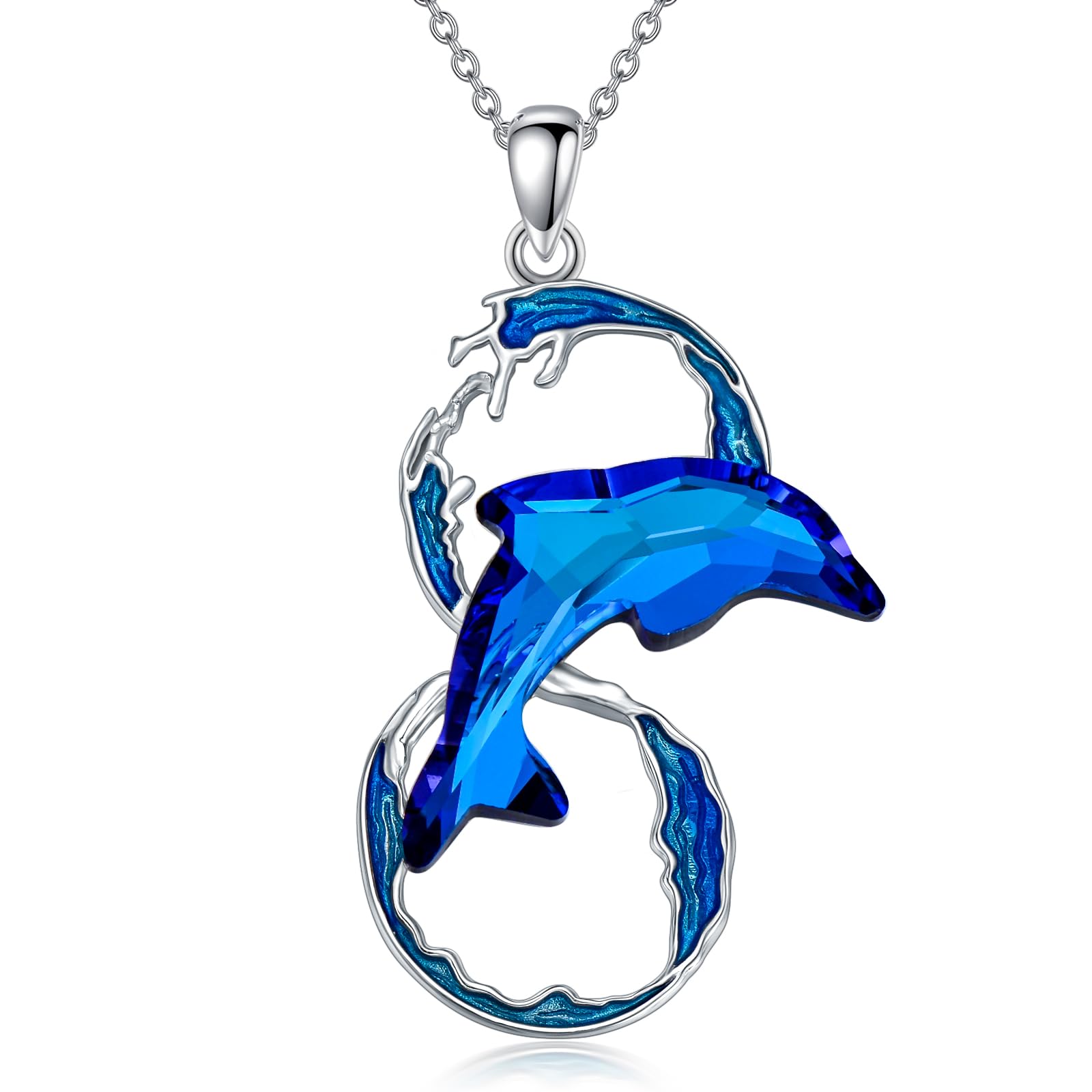 Tier Halskette 925 Sterling Silber Kuh Kaninchen Katzen Hai Drachen Anhänger Tier Schmuck Geburtstagsgeschenk für Frauen