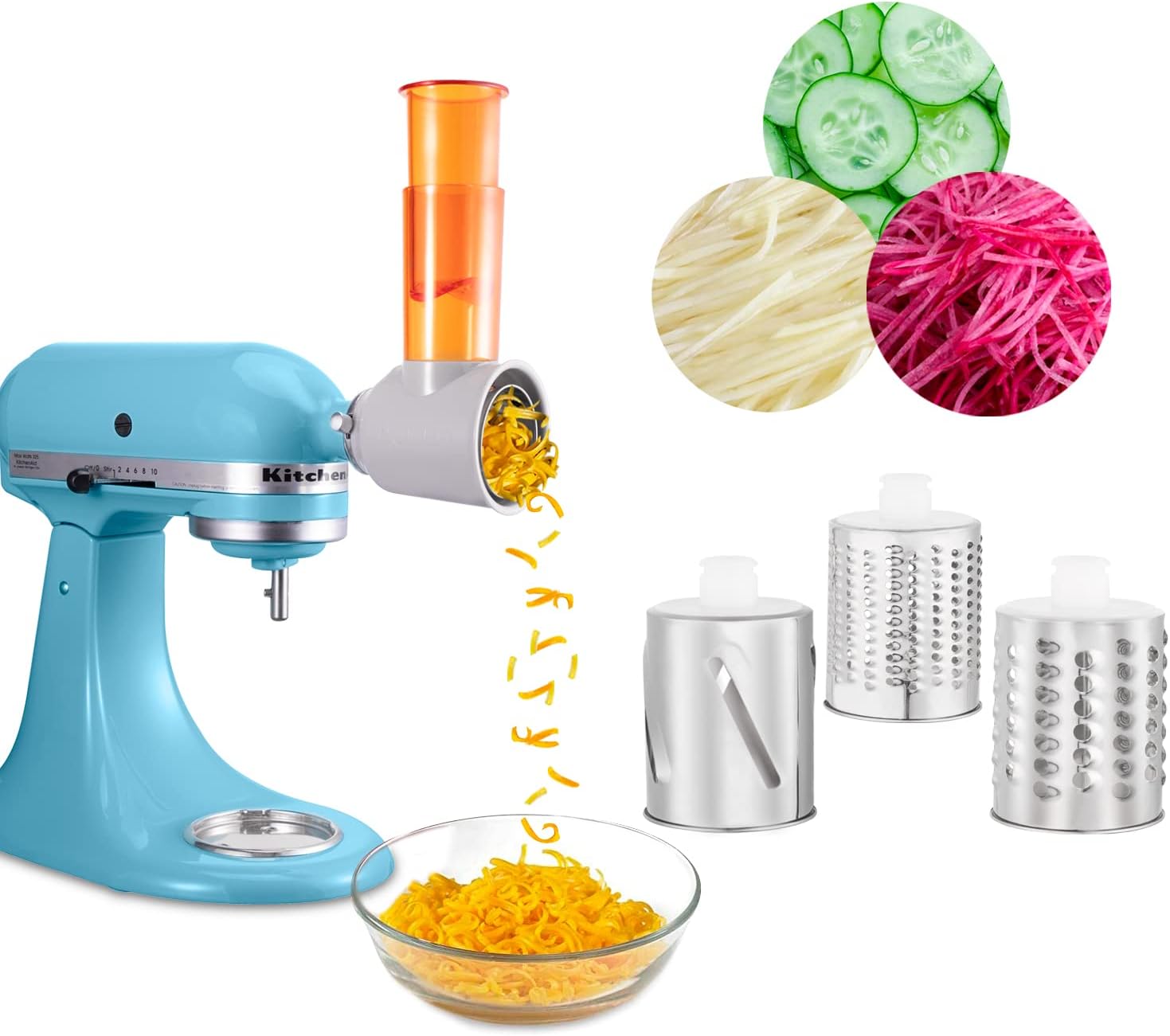 Slicer Shredder Attachment for Kitchen, Kitchenaid