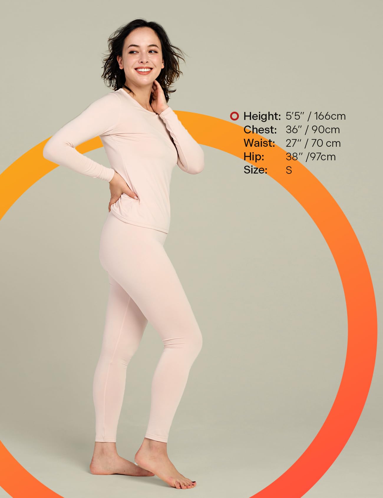LAPASA Completo Termico Donna Fodera in Micropile Calore Base L17 - Abbigliamento Intimo Invernale Maglietta Pantaloni Calzamaglia Tuta Sci Trekking