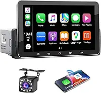 Multimídia 7 Polegadas - Tela Touch HD, Carplay Sem Fio, Câmera de Ré 12 LEDs, Bluetooth 5.1, Mirror Link, GPS, Rádio FM/AM - Ideal para Motoristas que Buscam Conforto e Segurança