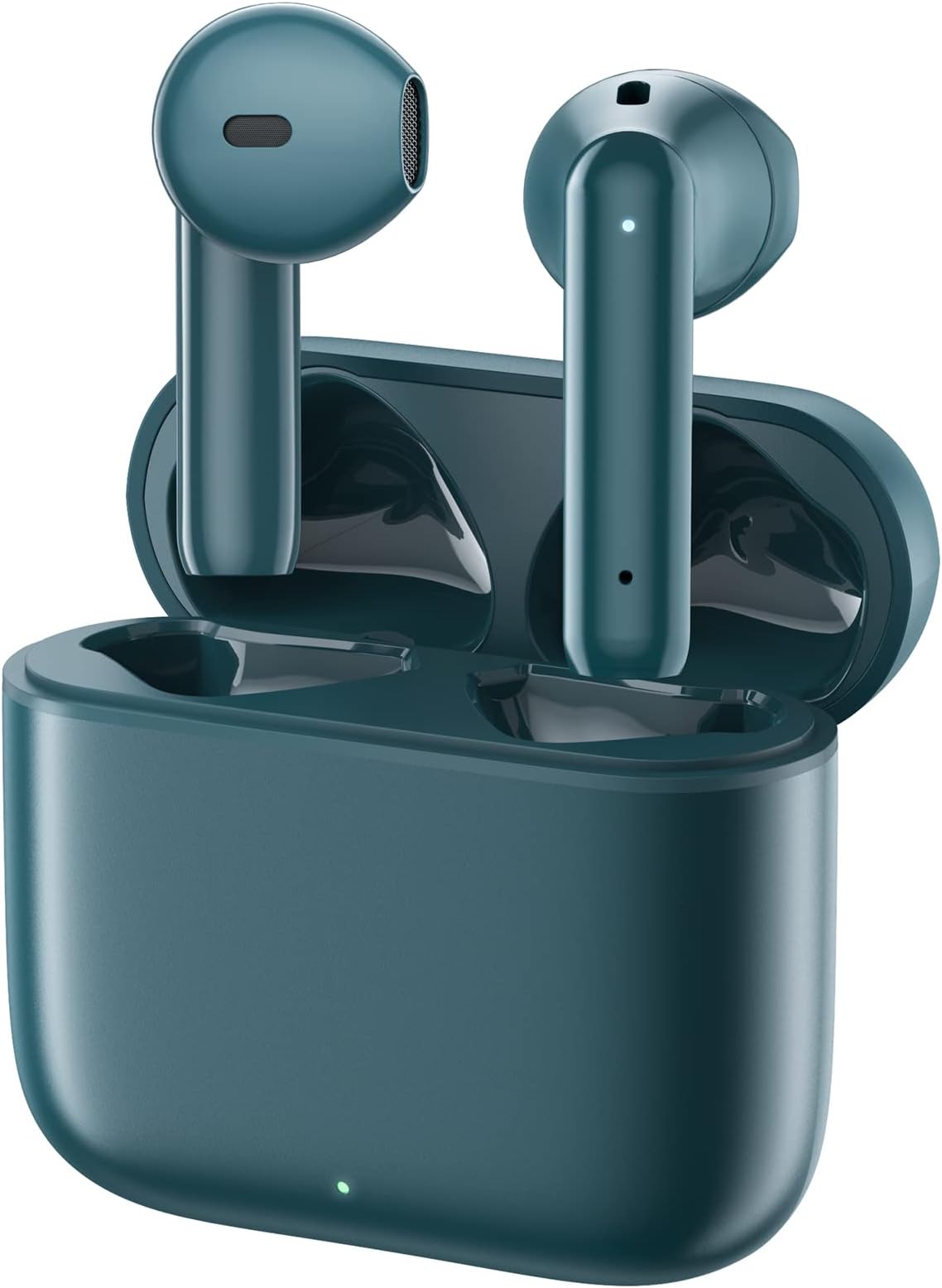 BEBEN Wireless Earbuds Bluetooth Headphones, Touch Control Stereo Sound Bluetooth Earbuds with Mic, 35H Playtime Waterproof Wireless Ear Buds with Type C Charging Case for iPhone Android (Green)
