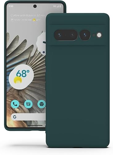 YATWIN Funda de silicona para Google Pixel 7 Pro 5G, suave al tacto, a prueba de golpes, a prueba de polvo, antideslizante, cubierta de teléfono de