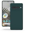 YATWIN Silicone Back Case for Google Pixel 7 Pro, Soft-Touch Phone Back Cover for Google Pixel 7 Pro - Dark Green gallery image