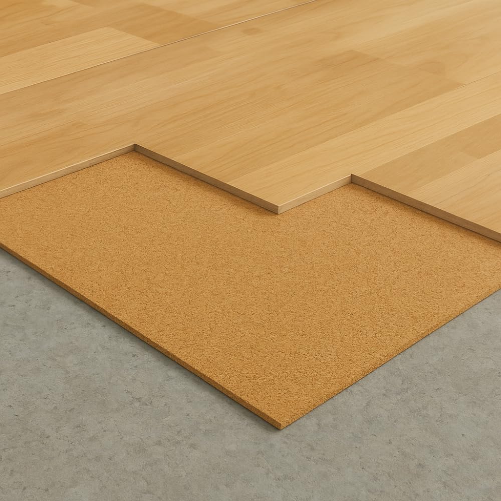 FORTUNATO Lastra Sughero 100x50 cm Sp. 3 mm Resistente Anti Umidità Muffa Condensa Antistatico Fonoassorbente Isolamento Protezione (10)