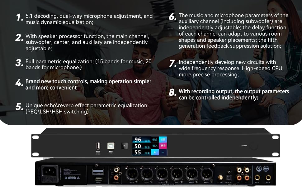 Image of New Chinese Karaoke Machine KV-V5 MAX Karaoke Player, with Reverb Wireless Microphone, 22-inch capacitive Touch Screen Free Cloud Download (4T Black Touch Screen Professional Edition)