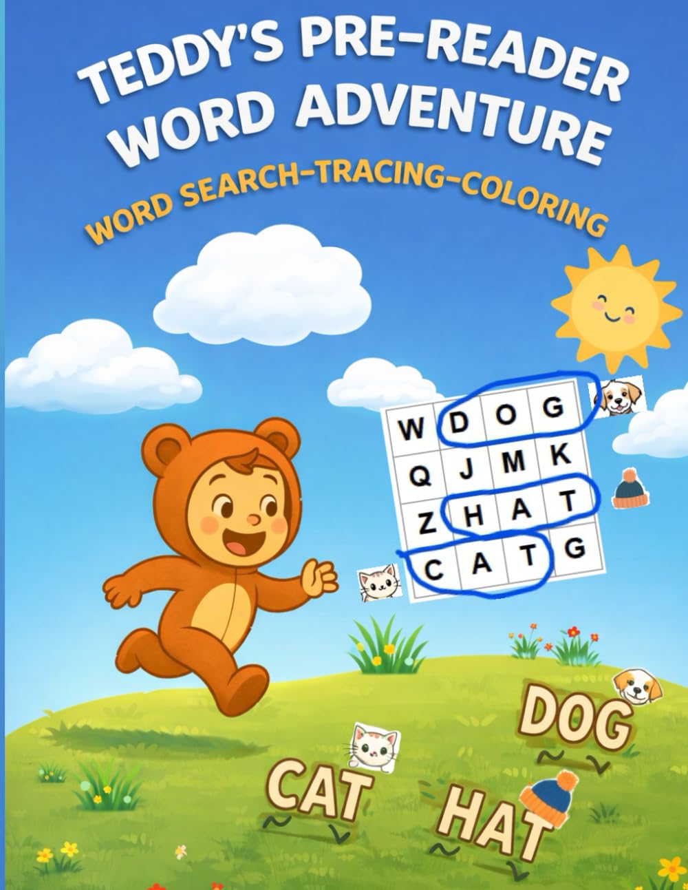 TEDDY’S PRE-READER WORD ADVENTURE: Word Search Tracing Coloring