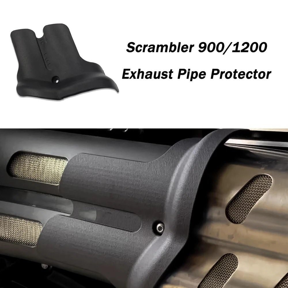 Osłona termiczna wydechu Pasuje do Scrambler 900/1200 pokrywa termoizolacyjna osłona zapobiegająca poparzeniu rura wydechowa ochronna części