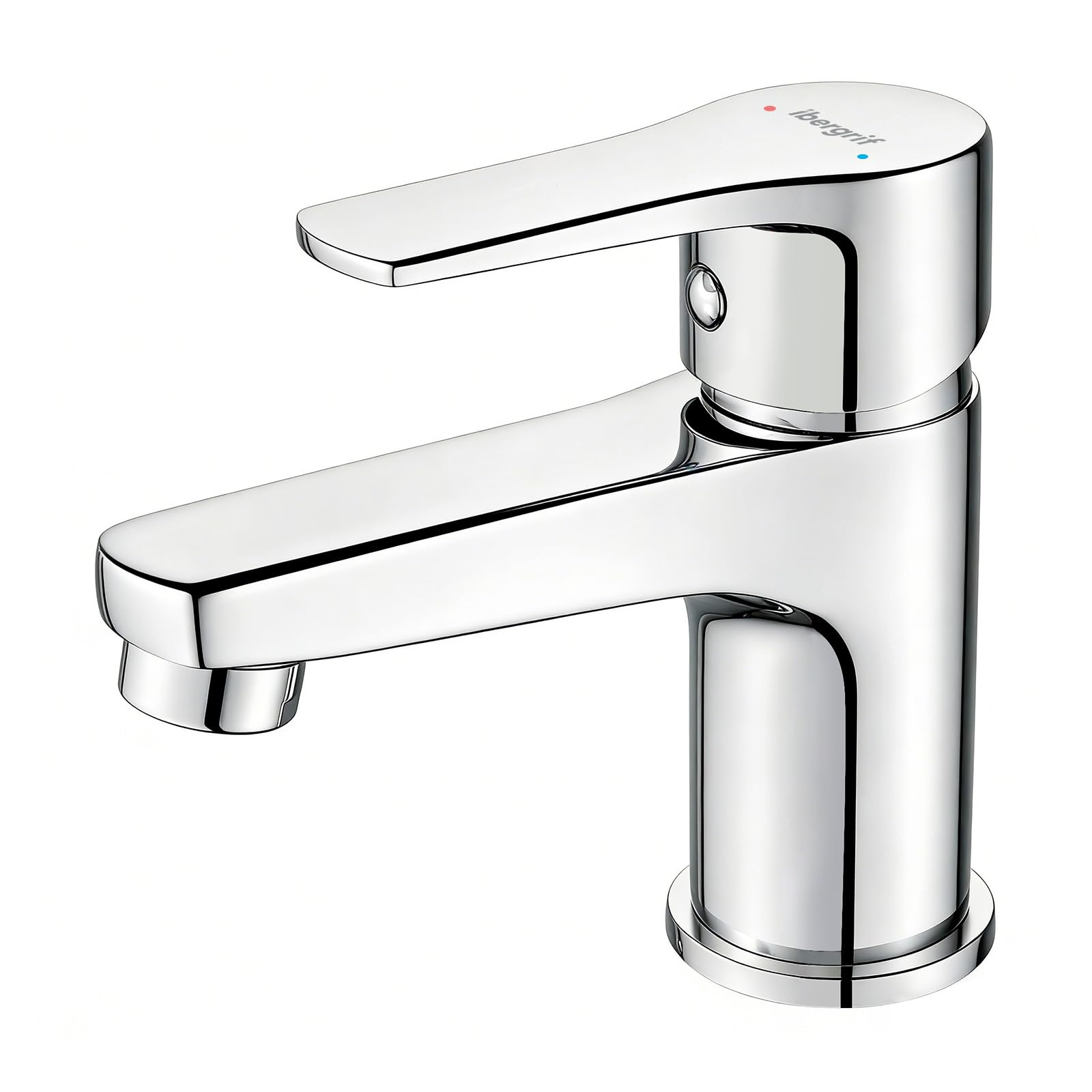 M11057 Single Lever Bathroom Mixer, Basin Tap, Chrome, Silver