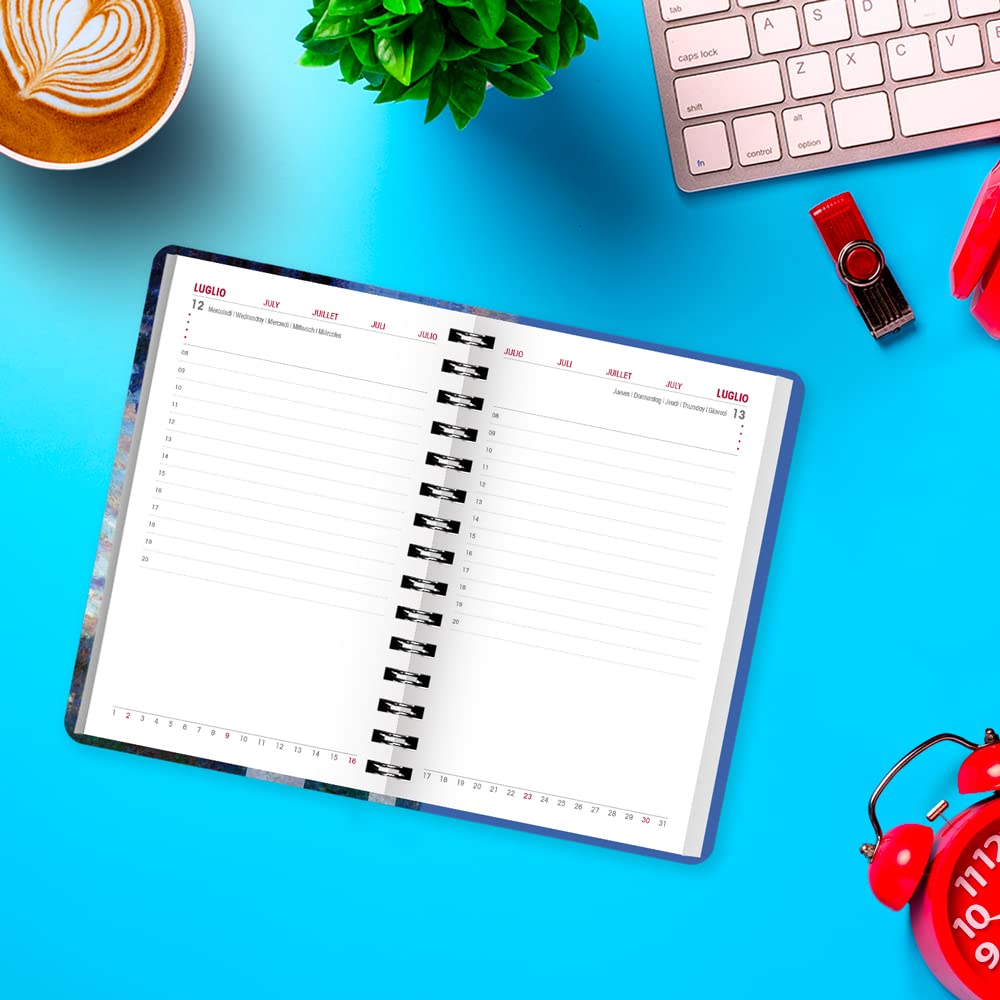 Kaos 2023 Spiral Daily Planner, 12 Months with Planner, Pocket 9 x 14 cm, Easy to Carry, for Home Office University - Image 3