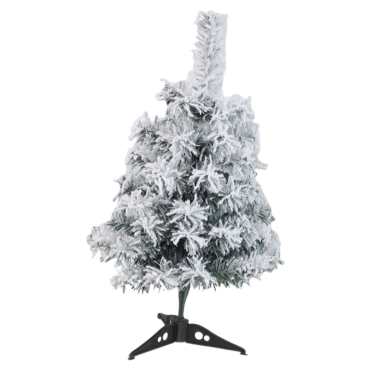 Desktop Artificial Christmas Tree with Stand, Photo Prop Snowy Downswept Flocked Xmas Tree for Shopping Center, Holiday, Indoor, Home, Party, S