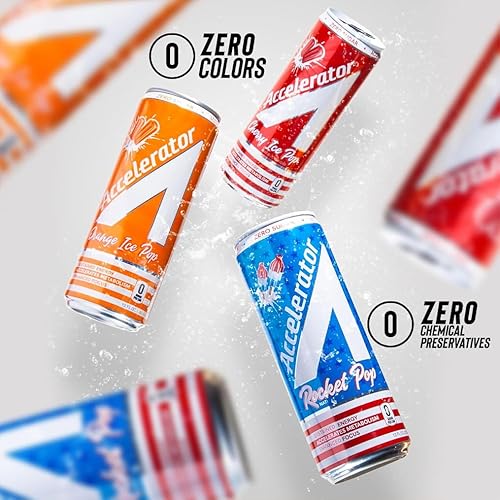 Miniatura 6 de Accelerator Cherry Ice Pop Energy Drink, 12 onzas líquidas (paquete de 12)