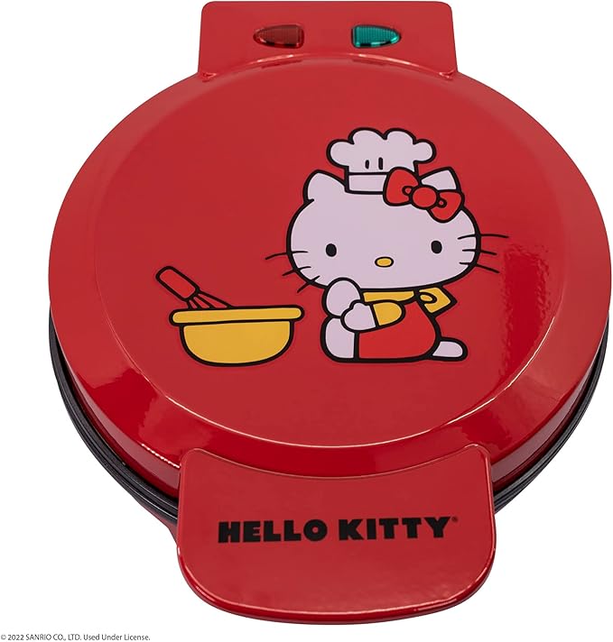 Uncanny Brands Hello Kitty Red Waffle Maker Make Hello