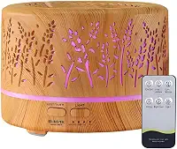 Difusor Aromatizador Ambiente Para Óleo Essencial 700ml - Flores Bmax - Marron Claro
