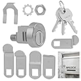 EBQOSK Mailbox Lock Kit, Mailbox Locks with 3 Keys Replacement for C7120/C9100/C9200 L1172C/PD103-16, Suitable for Mailbox Locks, Newspaper Box Locks & Wardrobe Locks