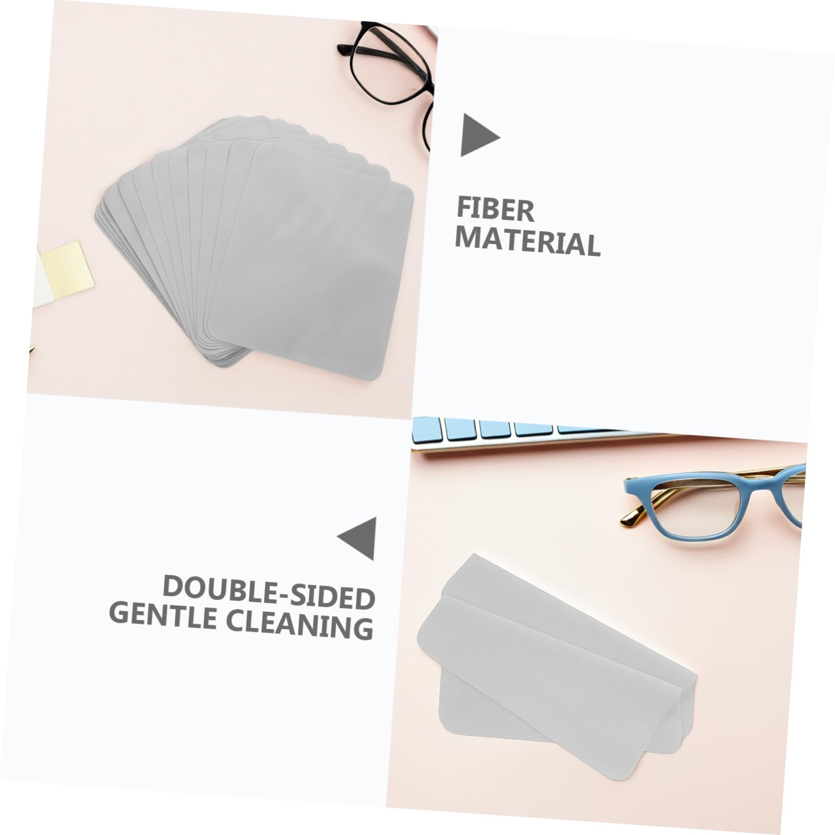 Gatuida 100 Piezas Paño De Limpieza De Gafas De Terciopelo Paño De Microfibra Para Limpiar Lentes De Gafas Para Uso Diario Casa Coche