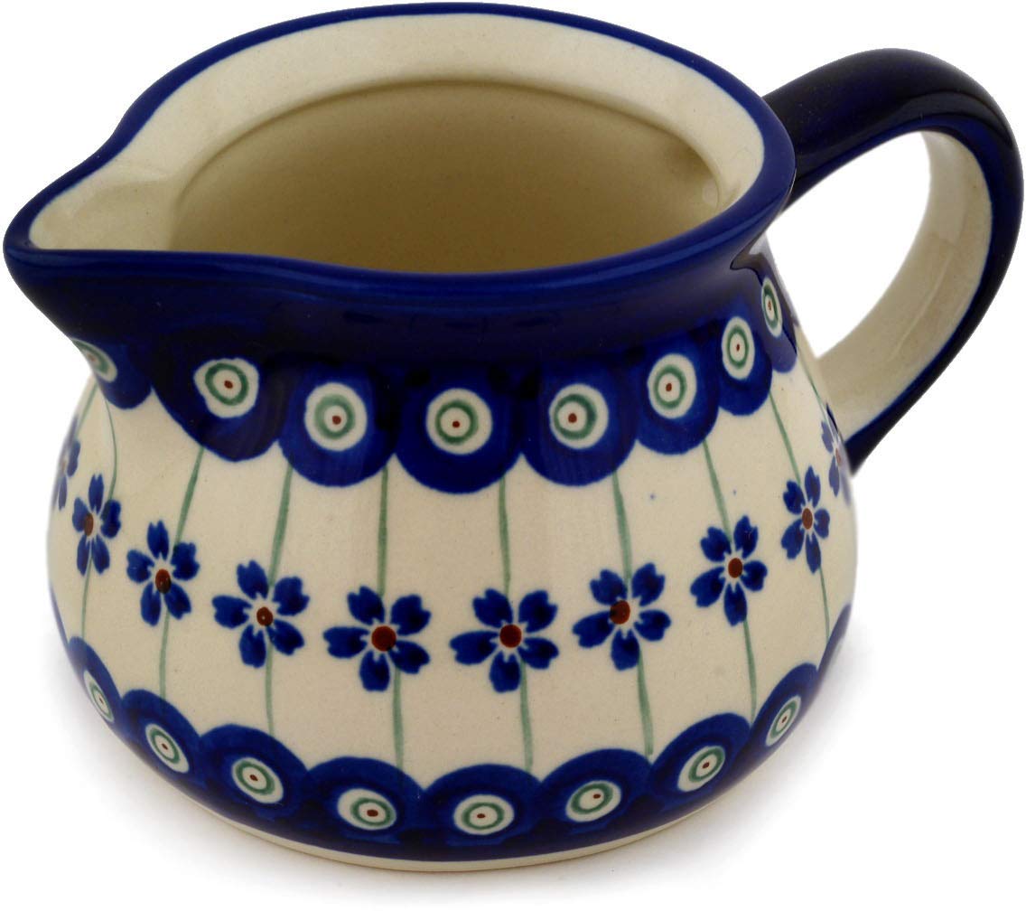 Pot à crème Bunzlauer Keramik 0,4 l Motif 166a, céramique polonaise d'exception