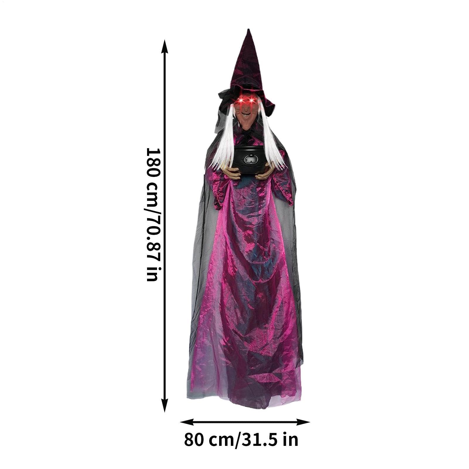 Czarownice Halloween 180 cm Animowane Krzyczące Rekwizyty Zewnętrzne