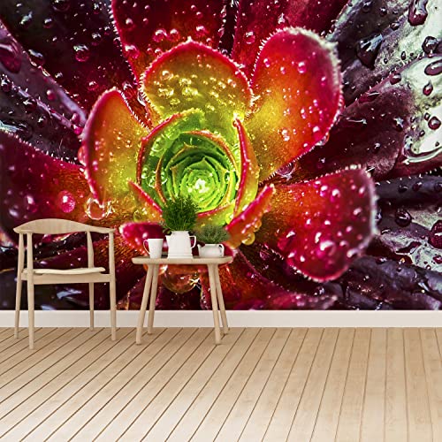 Papier peint camouflage Tulup de qualité supérieure fleur rouge - 5