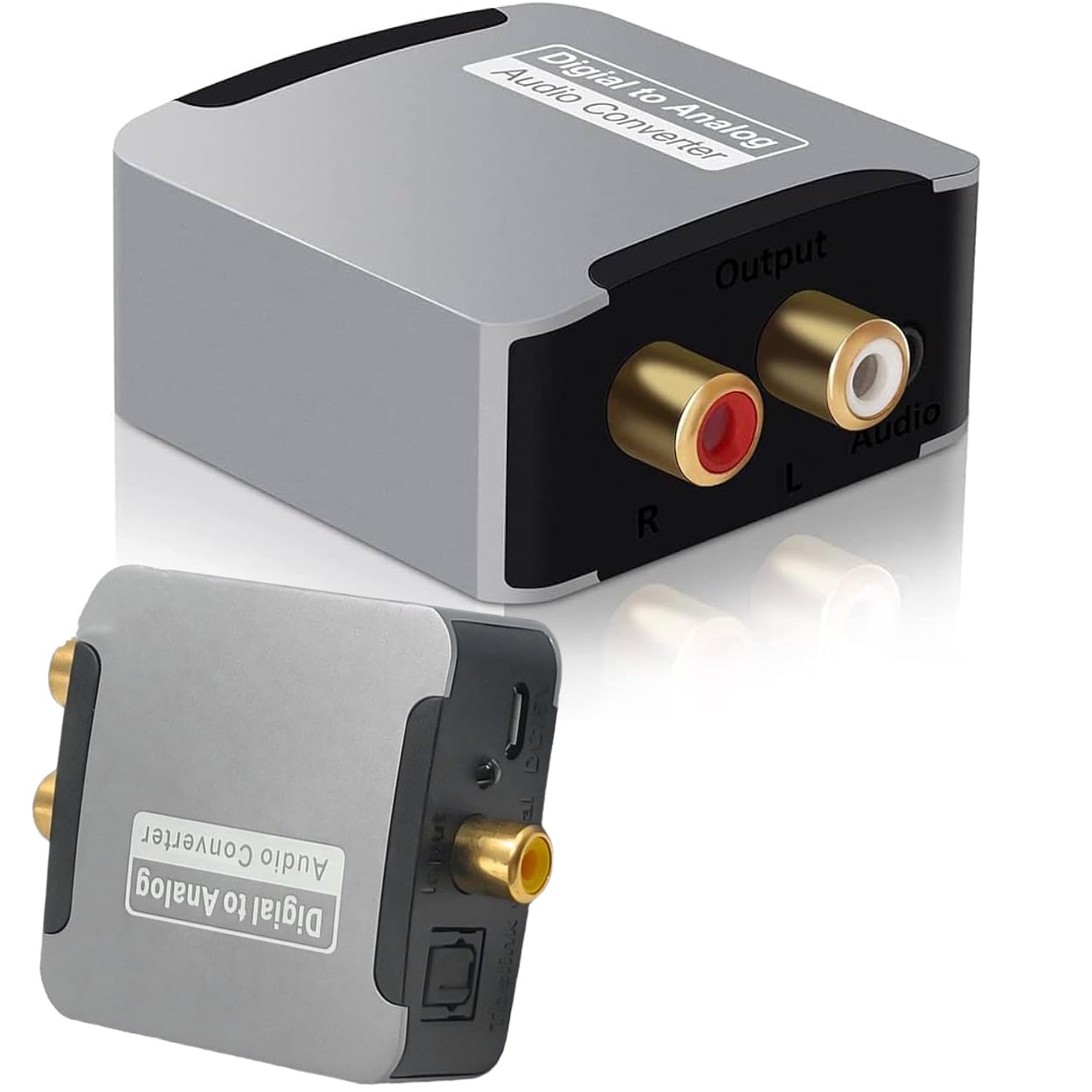 Microware Digital to Analog Audio Converter for TV, Optical to RCA Converter for DVD PS4 X-box Amp Bluray, Digital Optical Coaxial to AUX Stereo L/R RCA & 3.5mm Audio Converter (Digital to Analog)-image-30