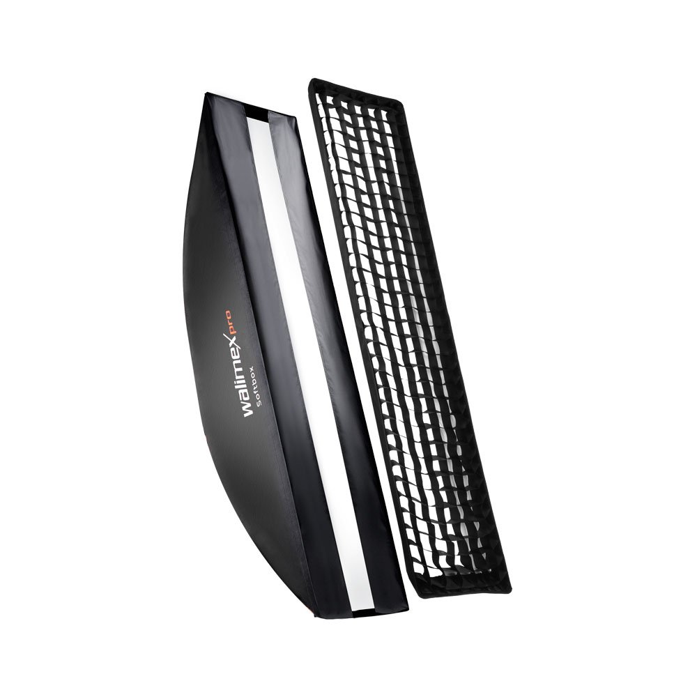 Walimex Pro Softbox Plus Boîte à lumière pour Multiblitz V 22 x 90 cm Orange Line