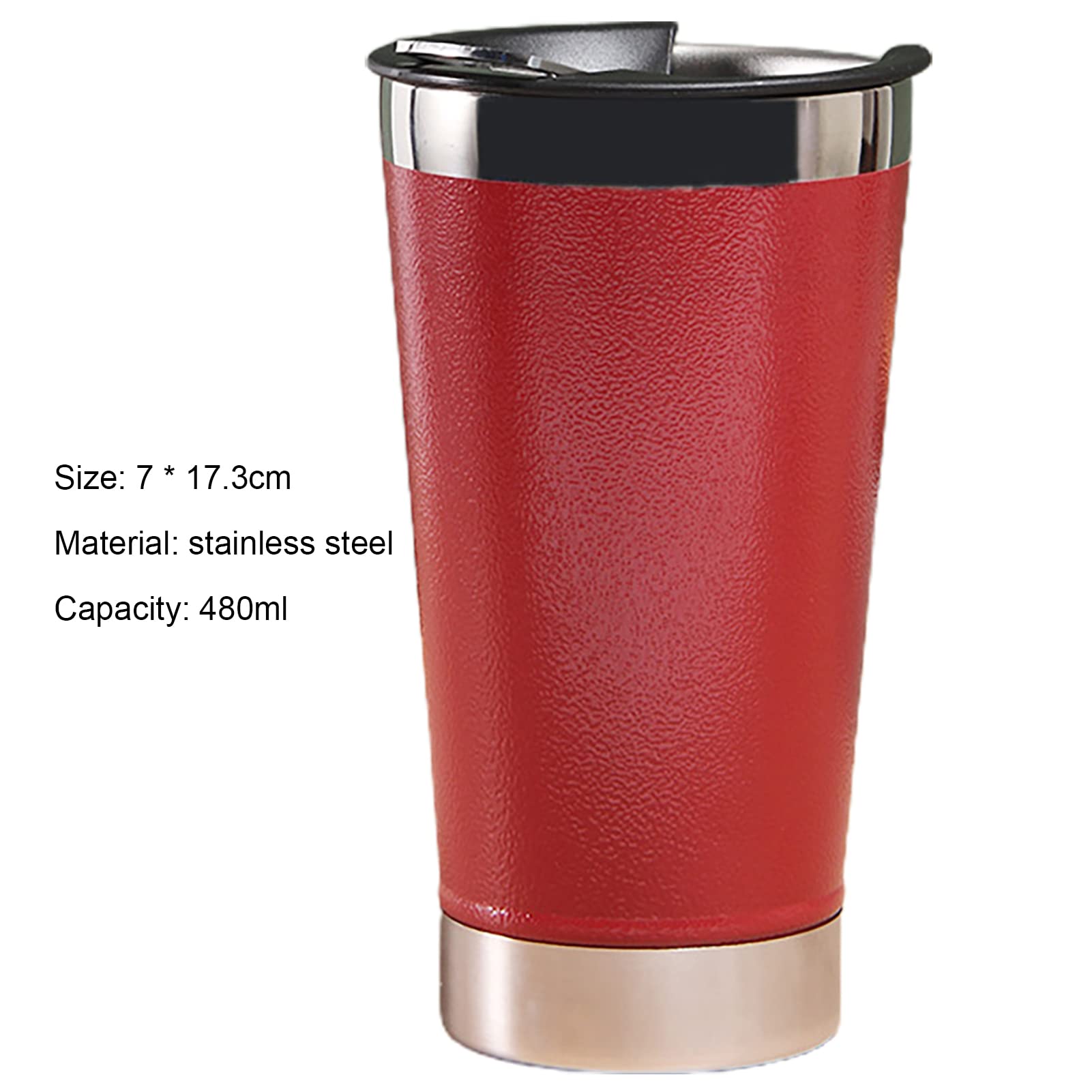 Tazza Termica Da Viaggio Blue Heeler – Acciaio Inox 590 Ml – Isolata Sottovuoto – Colore Viola