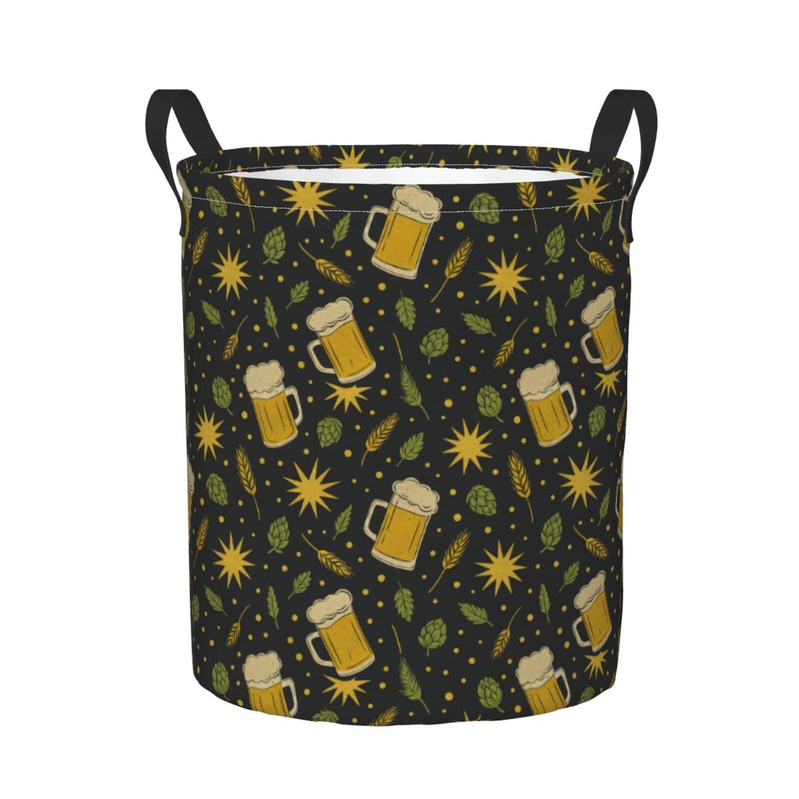 Wäschekorb Bierkrug Vintage Wheats Kleiderkorb 50X40Cm