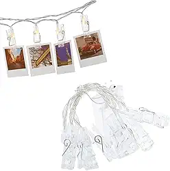 Cordão de Luz - Varal de Fotos com Prendedores Led