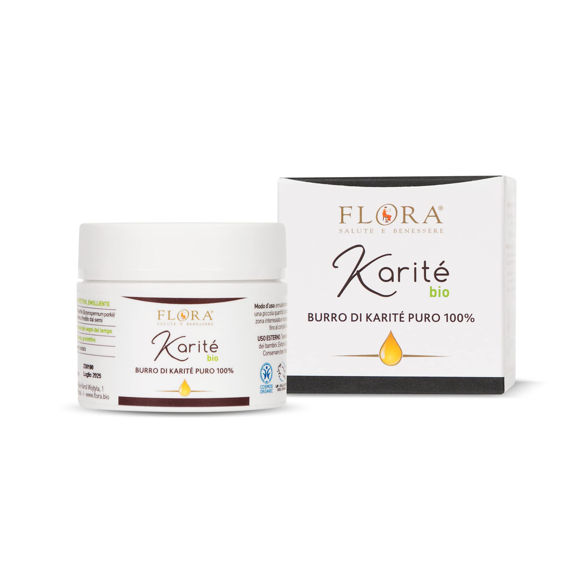 Burro di Karitè Puro 100%, 50 ml BIO-​COSMOS - Cosmetico naturale Dalleffetto rigenerante, protettivo ed emolliente. Base ideale in Aromaterapia., 1