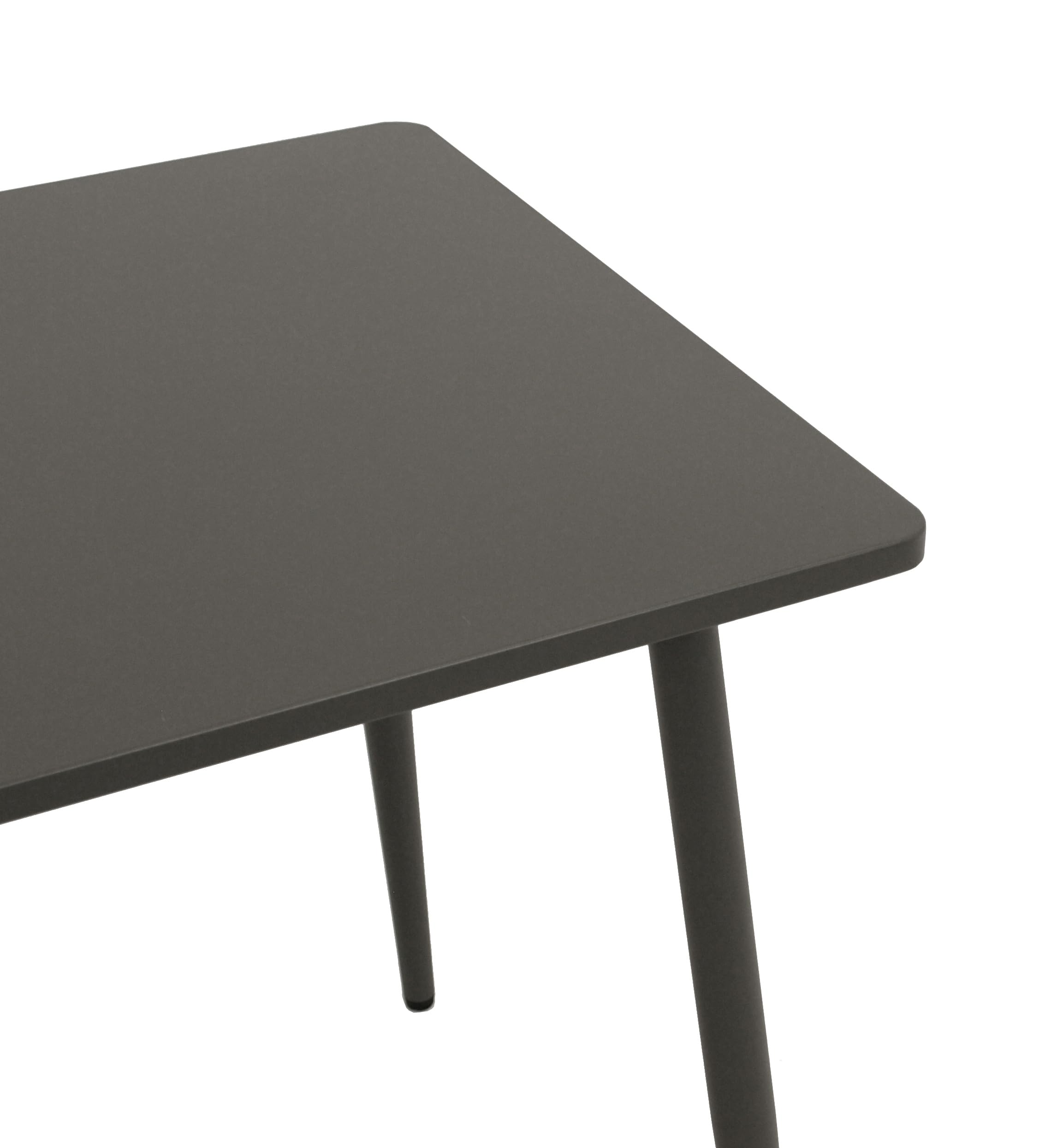 DEGAMO Bistrotisch Gartentisch Denver 70x70cm quadratisch, Metall/Stahl anthrazit, Indoor und Outdoor