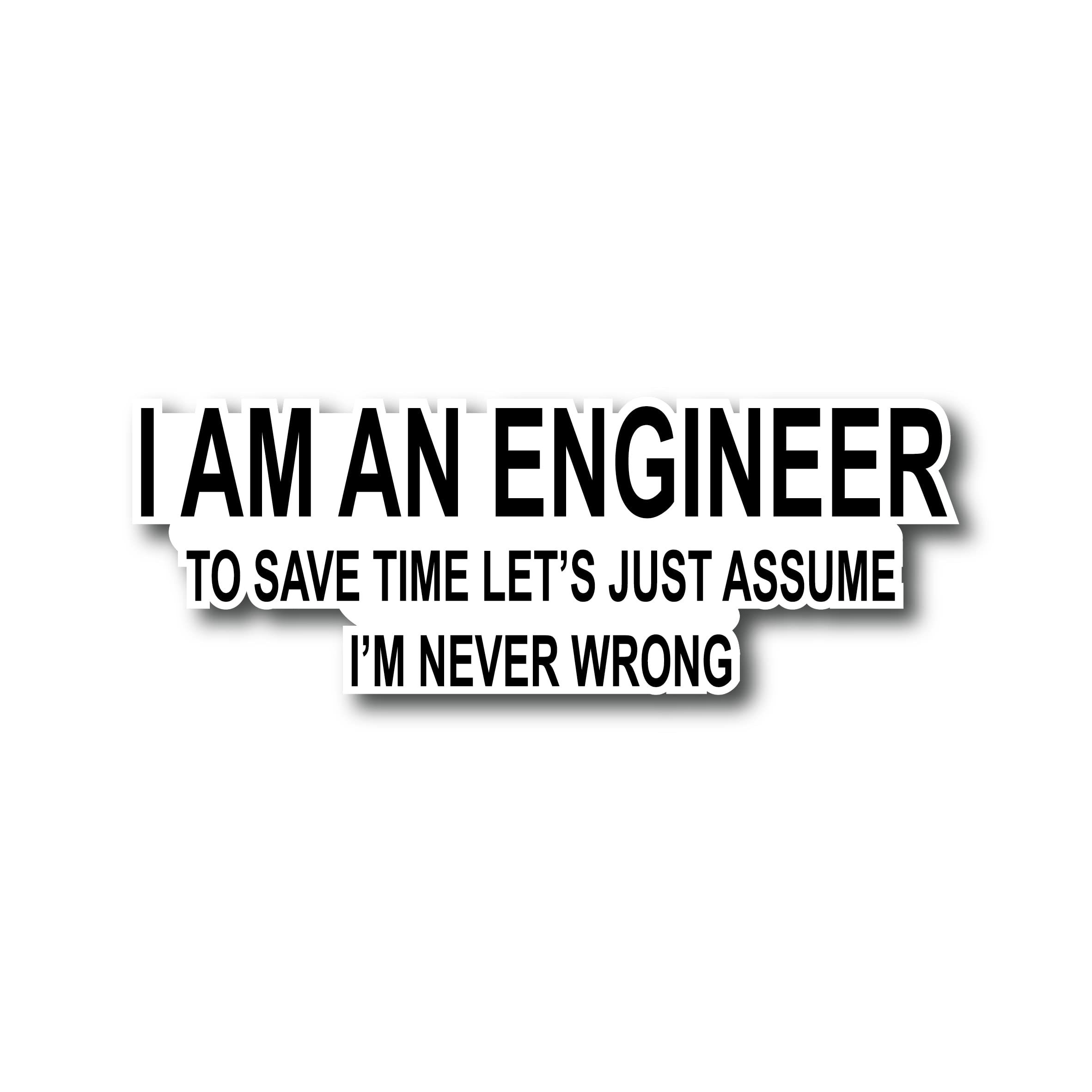 ISEE 360® Im an Engineer Quotes Laptop Printed Stickers for All Laptops Water Bottle Books Mobile Boys Girls Kids Office Small Stickers L X H 7 X 2.5 CMS (B09L6VW1MK) Amazon Price History, Amazon Price Tracker
