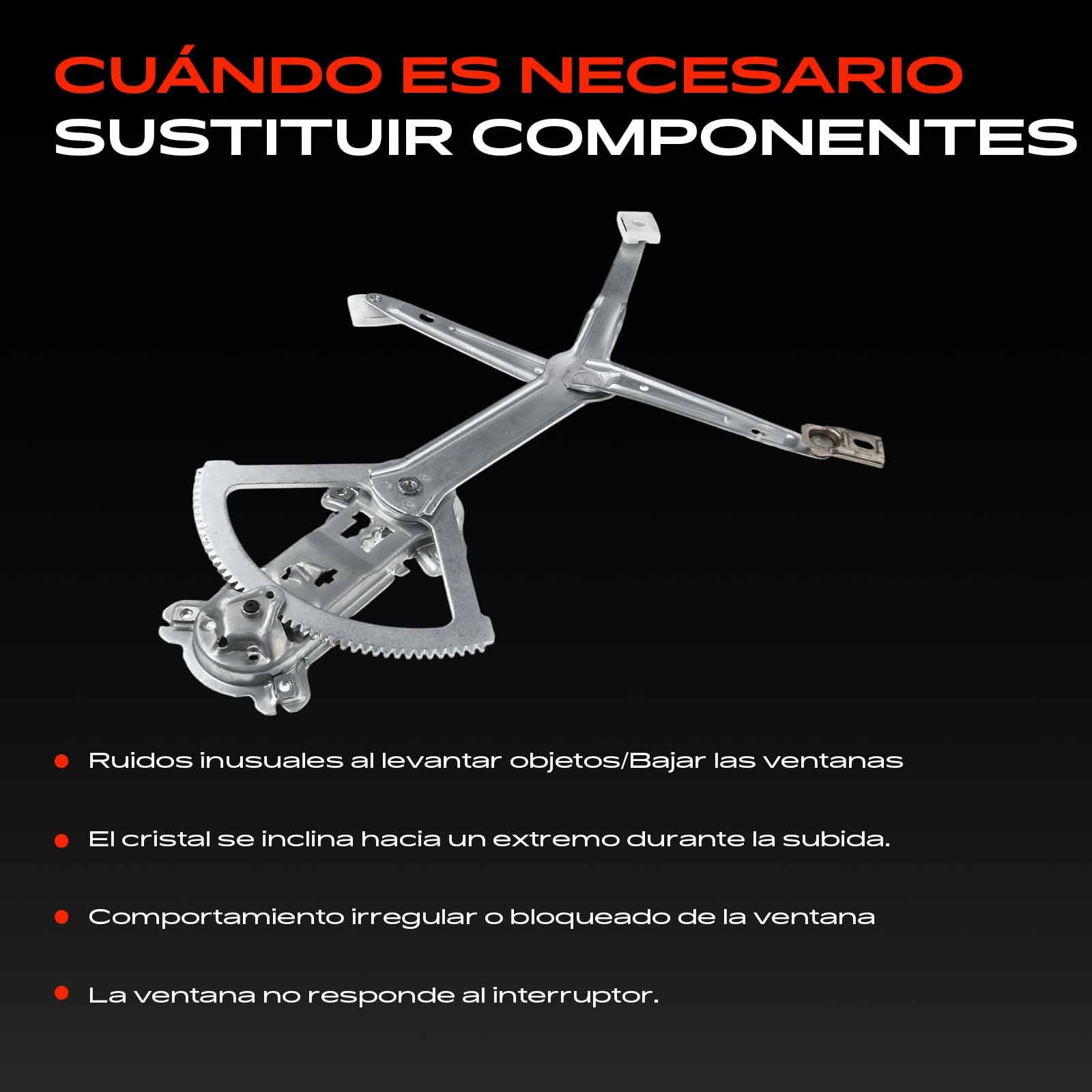 Frankberg Elevalunas Mecanismo elevalunas Manual Delantero izquierdo Compatible con 124 W124 Berlina 124 T-Model S124 Touring Clase E W124 Replace# 1247201746