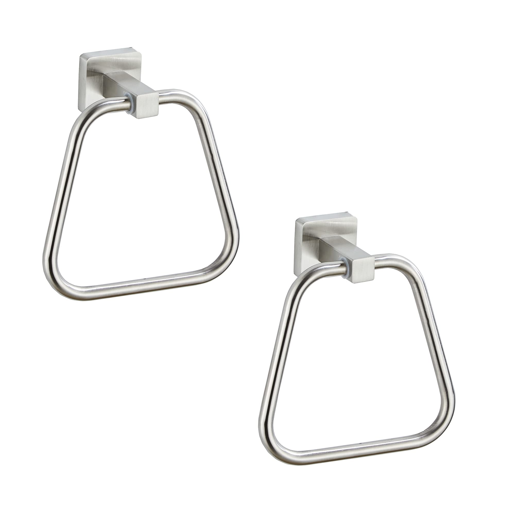 Brushed Nickel Towel Ring for Bathroom 2 Pack, Kitchen Bath Towel Holder Hangers Wall Mount Heavy Duty Stainless Steel