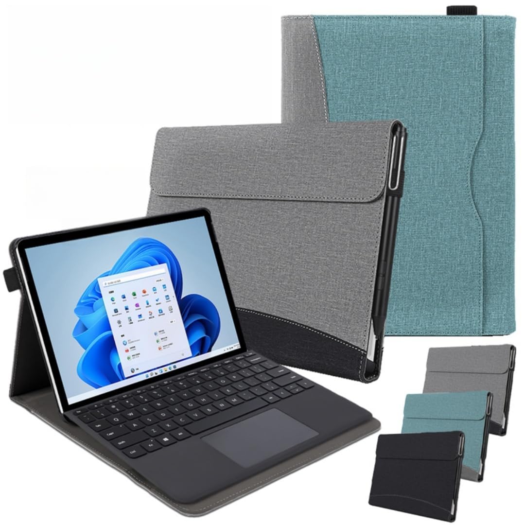 Amazon.co.jp: Surface Go4/3/2/1 ケース シンプル ビジネス 全面保護