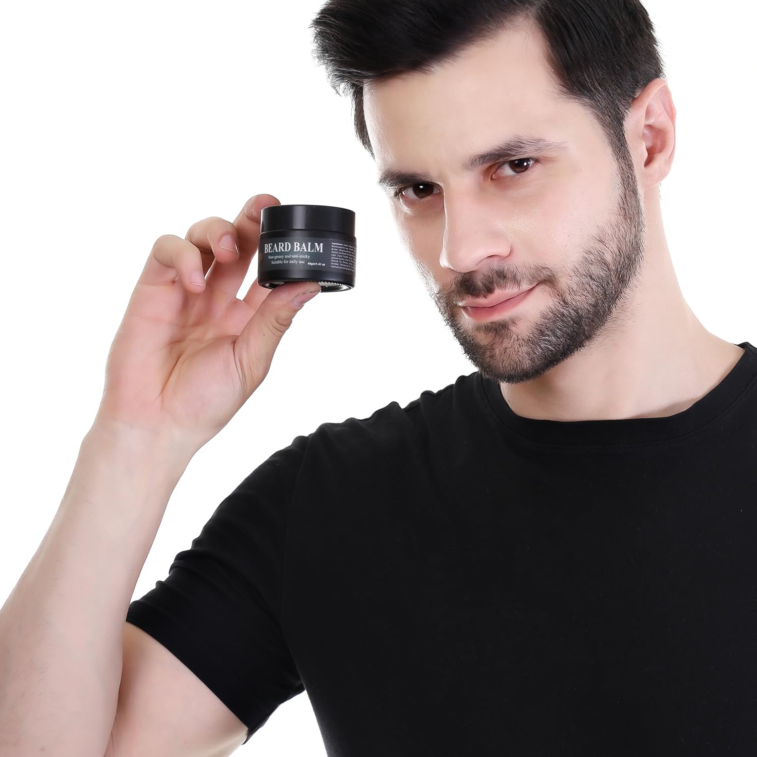 Adulthood Beard Balm For Hair Growth, Beard Growth, Hair Smoothening & Straightening | All skin types | Non-greasy and non-sticky Suitable for daily use | All Natural | Vegan Friendly | Organic Oils and Butters | (Pack Of 1, 40gm) 4