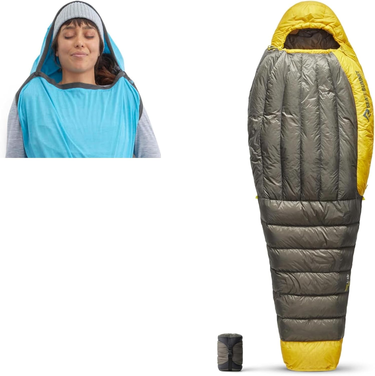 Sea to Summit Sleep System: Breeze Sleeping Bag Liner and Spark Sleeping Bag