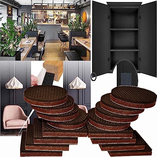 Image of DIY Crafts 2 inch Non-Slip Round & Square, Furniture Pads Furniture Grippers Self-Adhesive Rubber Feet for Furniture Ideal Non-Skid Furniture Pad Floor Protectors Keep Furniture (8)