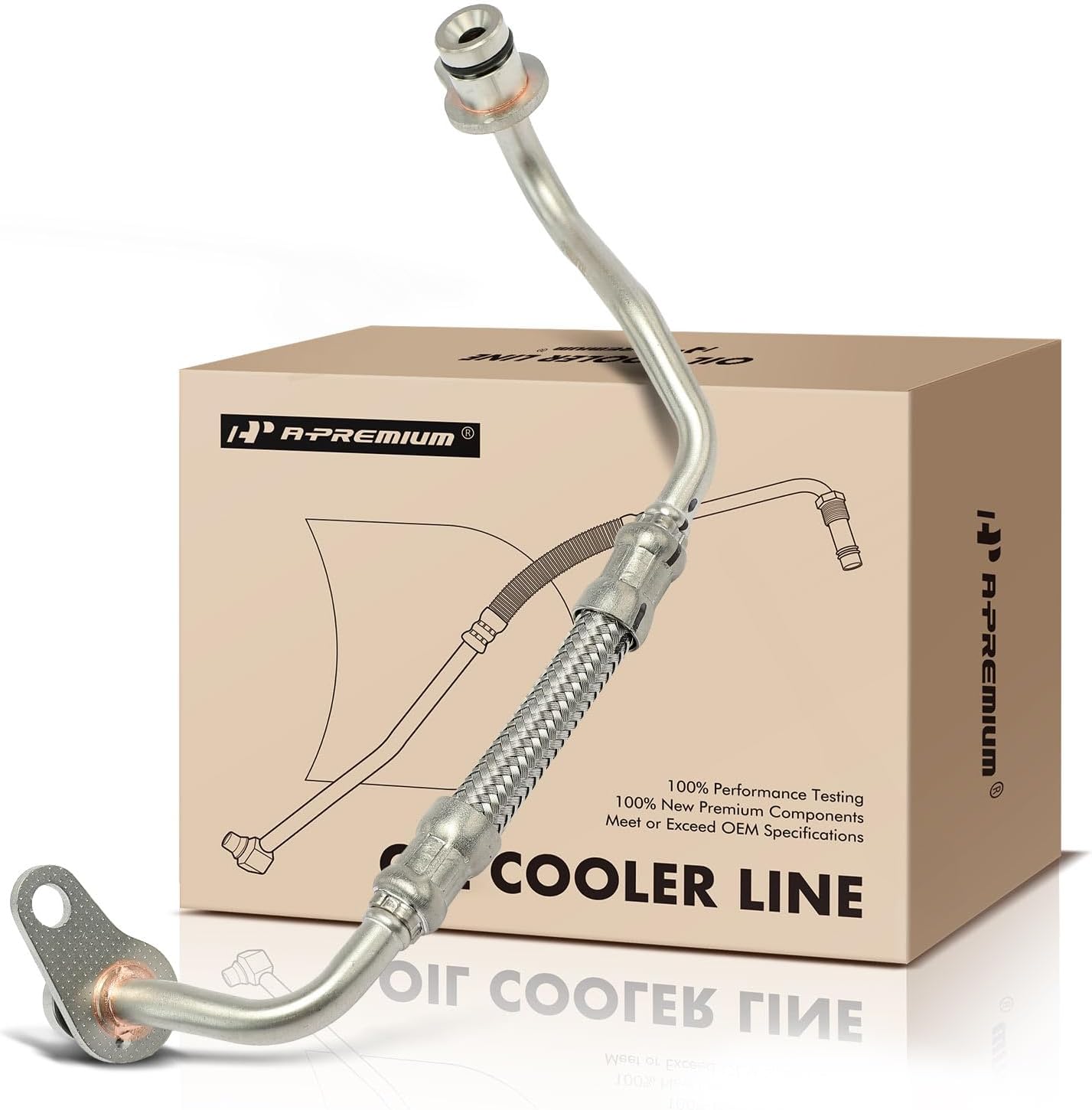 A-Premium Turbocharger Oil Feed Line Inlet for BMW N55 335i 535i X5