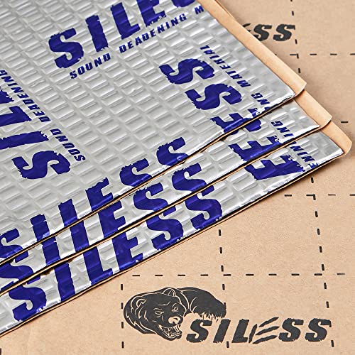 Siless 50 Mil (1.3Mm) 52 Sqft Car Sound Deadening Mat - Butyl Automotive Sound Deadener - Noise Insulation And Vibration Dampening Material ( 52 Sqft) #TOP7