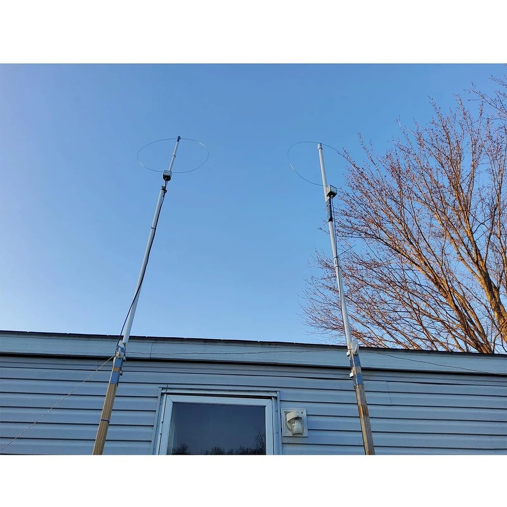 Antenna ad anello attiva K-180WLA 0,1-180 MHz 20 dB preamplificatore regolabile 2750 mAh cavo 10 m