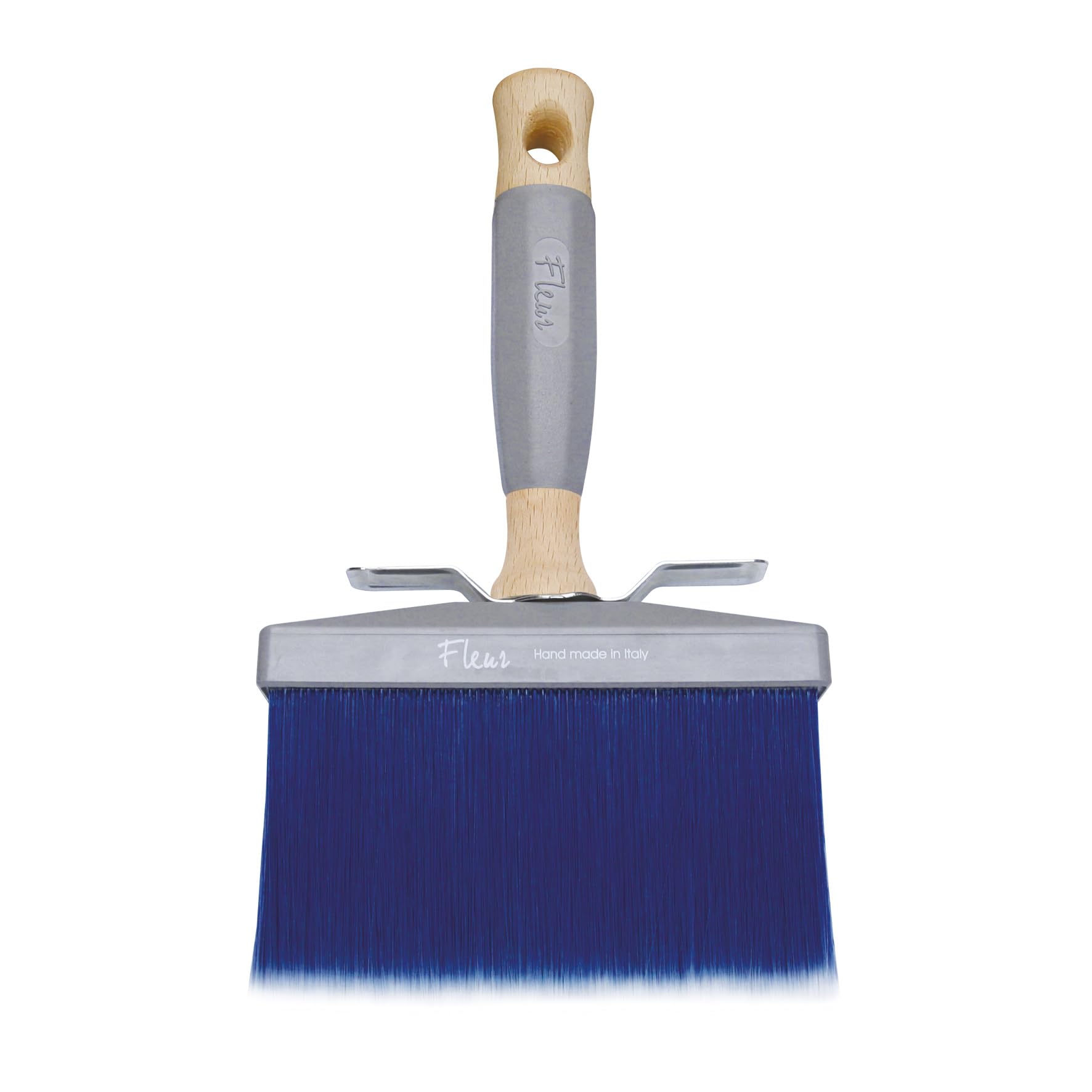 FLEUR DESIGNER'S PAINT | Pennello in Setole Sintetiche, Plafone Blu 3 x 14 cm, Fatto a Mano, Stesura Facile, Uniforme e Senza Segni, Made in Italy