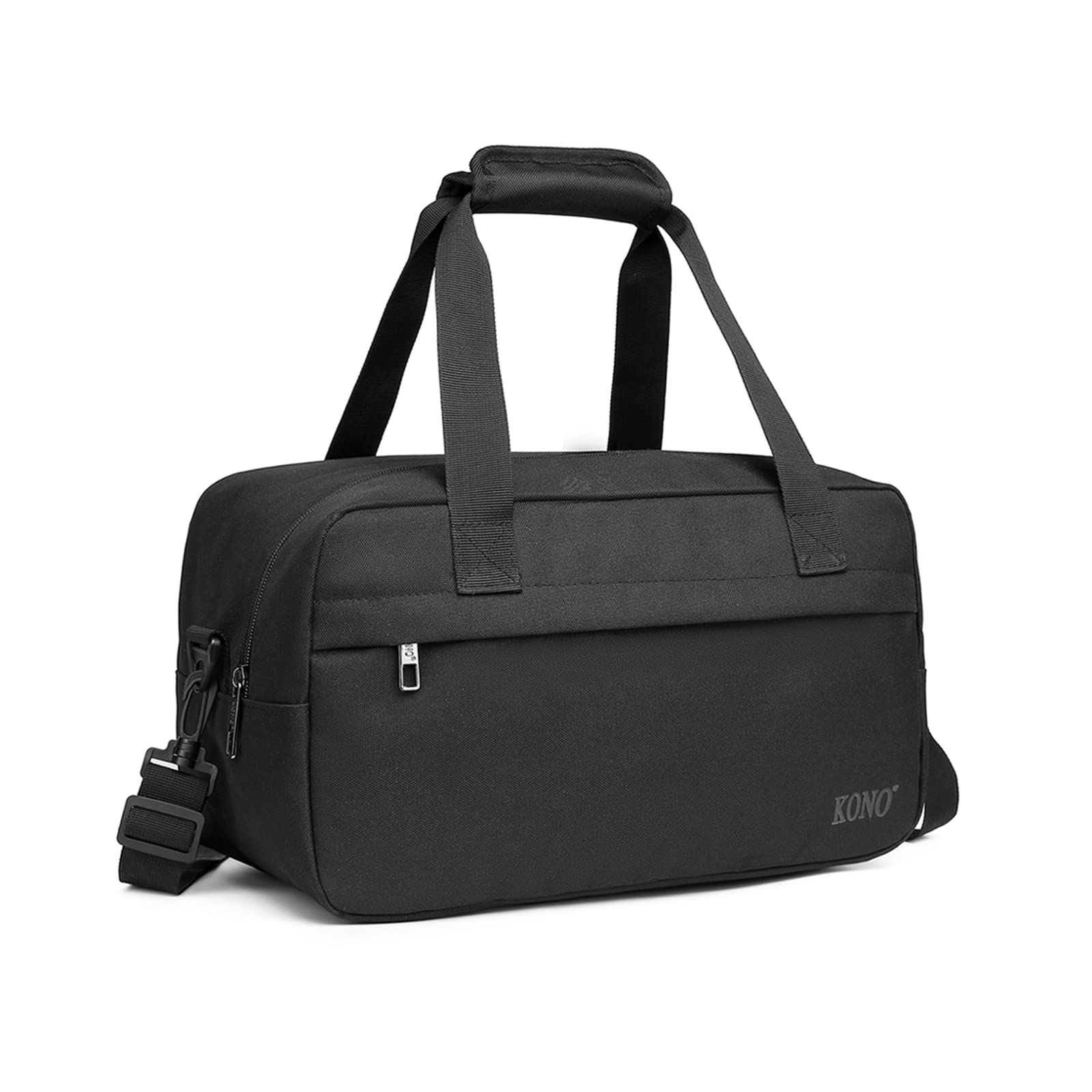 Kono Travel Duffel 20L Under Seat Carry-On Sports Tote Gym Weekender Overnight Bag - 15.75"x9.84"x7.87" Black