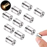 10pcs LED Mini Lights, Small Led Lights for Dollhouse Silver Plastic Battery Included Doll House Electric Lights for Paper Lantern Party Decoration Crafts Dollhouse Accessories(Warm White Light)